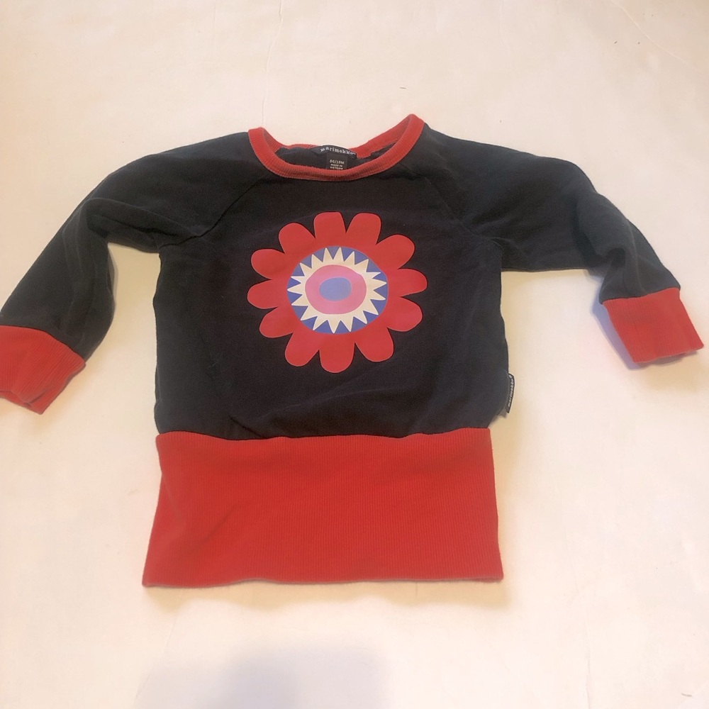 Marimekko Long Sleeve Flower Tunic/Dress Size 18 Months